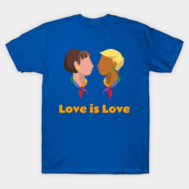 Love is Love Pride Rainbow T-Shirt by Alaskan Skald